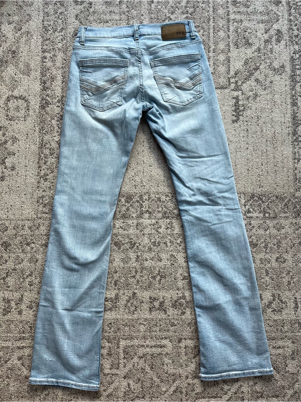 BKE Light Blue Boot Cut men’s Jeans - Picture 3 of 6